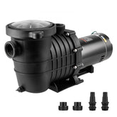Above Ground Pool Pump, 2 HP, 110 GPM Max Flow Single Speed Swimming Pool Pump, 110V/240V 3450 RPM 59 ft Max Head Pool Pump with Filter Basket, for Above Ground Pools Hot Tubs Spas