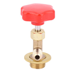 Refrigerant Bottle Opener Brass Dispensing Valve 1/4SAE for Air Conditioning R134/R22R134