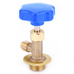 Refrigerant Bottle Opener Brass Dispensing Valve 1/4SAE for Air Conditioning R134/R22R22