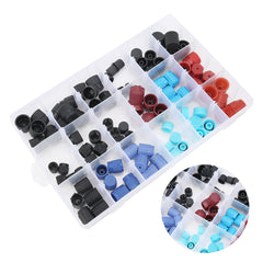 90pcs Air Conditioning Refrigerant Valve Core Caps Replacement Car A/C System Repairing Accessories