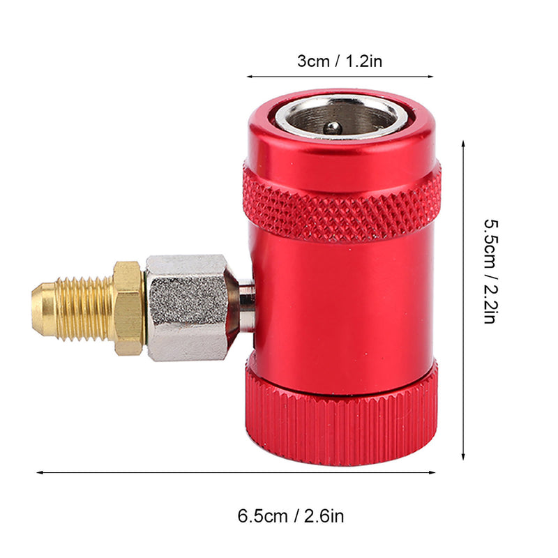 Professional Quick Couplers Air Conditioner Service Port Adapter Fit for R1234yf Refrigerants