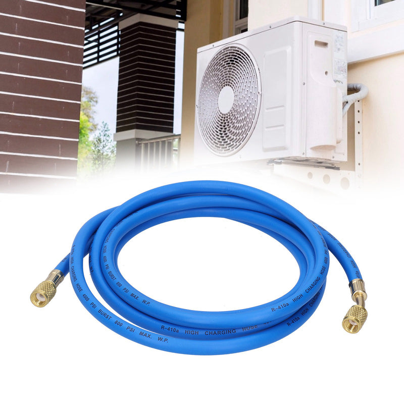 Air Conditioner Refrigerant Recharge Hose AirConditioning Refrigeration Adding Tool Accessory(Double joint standard anglais 1Pc 3 mètres )