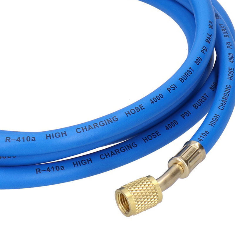 Air Conditioner Refrigerant Recharge Hose AirConditioning Refrigeration Adding Tool Accessory(Double joint standard anglais 1Pc 3 mètres )