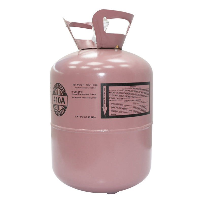 (In Stock)  R410A Refrigerant 25Lb Steel Cylinder Packaging Tank Cylinder for Air Conditioners