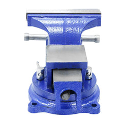 Get a Grip with our Heavy-Duty Bench Vise - Swivel Base 5", Locking & Sturdy Material for Big Striking Mesa - 360° Rotation