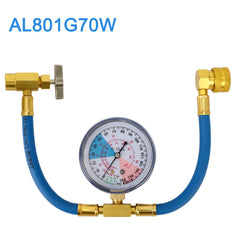 R134A Car Refrigerant Charging Pipe With Measuring Gauge Car Air Conditioner Tools