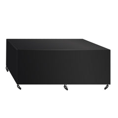 Protect Your Outdoor Furniture with Waterproof Patio Table Cover - Wind, Rain, and Dust-Proof for 98"L x 78"W x 32"H Furniture Set - FDA Approved and UV Resistant - Black