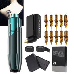 Rechargeable Motor Pen Machine Cartridge Tattoo Needles Cartridge Rotary Tattoo Pen Kit