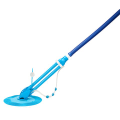 Auto Swimming Pool Cleaner with 10pcs Durable Hose Blue