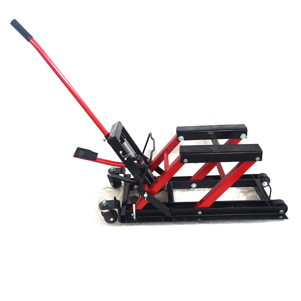 Motorcycle Dirt Bikes ATV 1500lbs Steel Lift Stand Red
