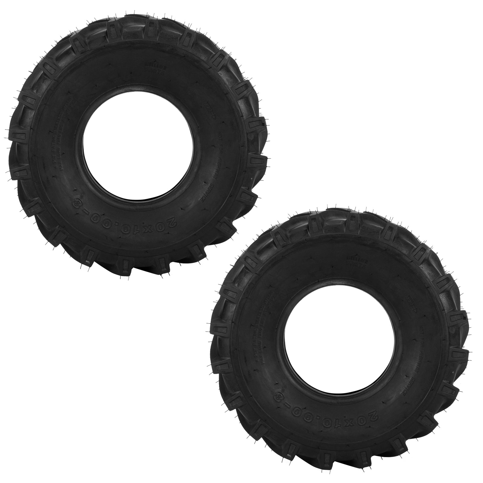 2pcs tires Max load:1190Lbs 20x10.00-8 Lawn Mower 4PR P328 Garden Lawn Mowers