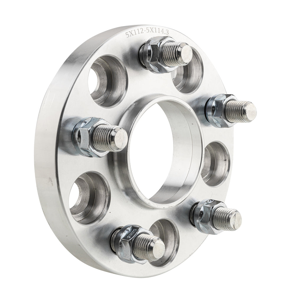 (4) 20MM Hub Wheel Adapters 5x112 TO 5x114.3| 14x1.5 for Mercedes + 20 Lug Nuts
