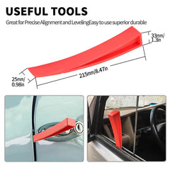 Stainless steel long distance car emergency key hook tool curved hook-shaped handle purple warp 18-piece set wedge air bag wrench combination tool