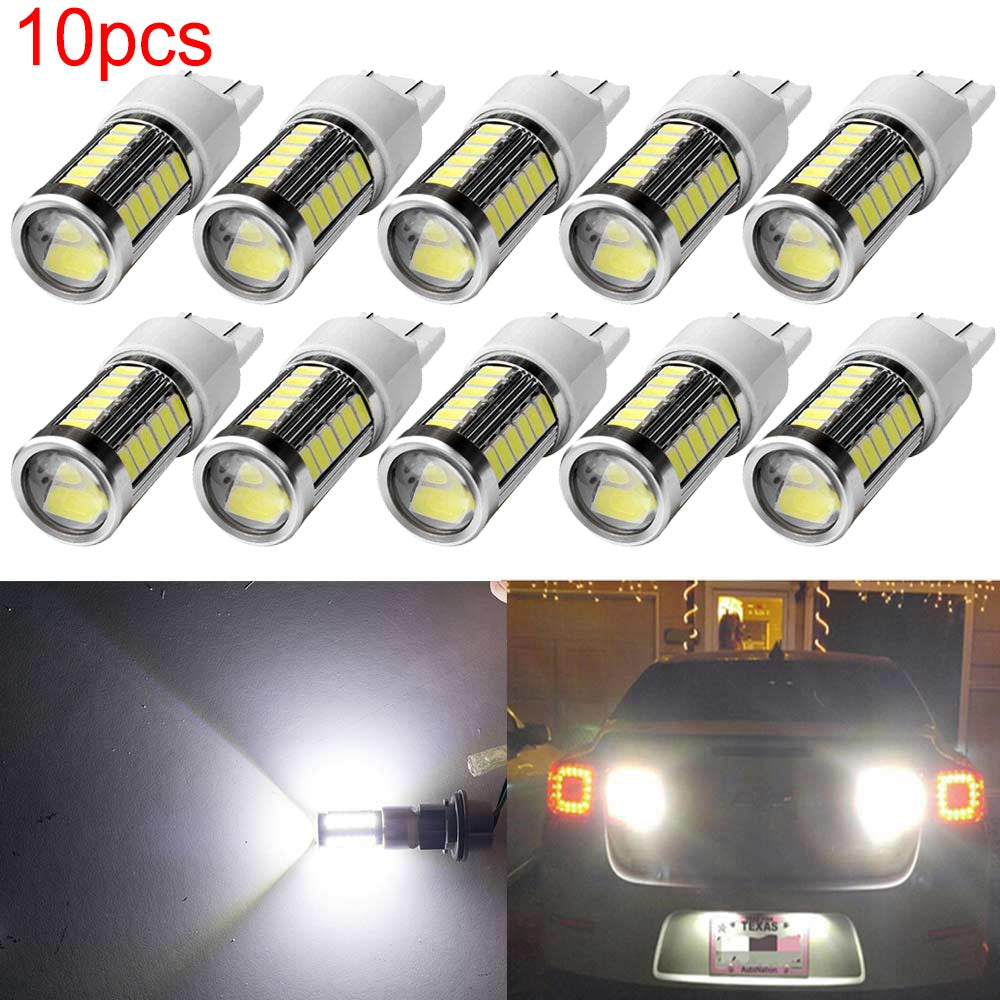 White 3157 Car Reverse Light Backup 33-SMD LED Bulb Lamp Car Turn Signal