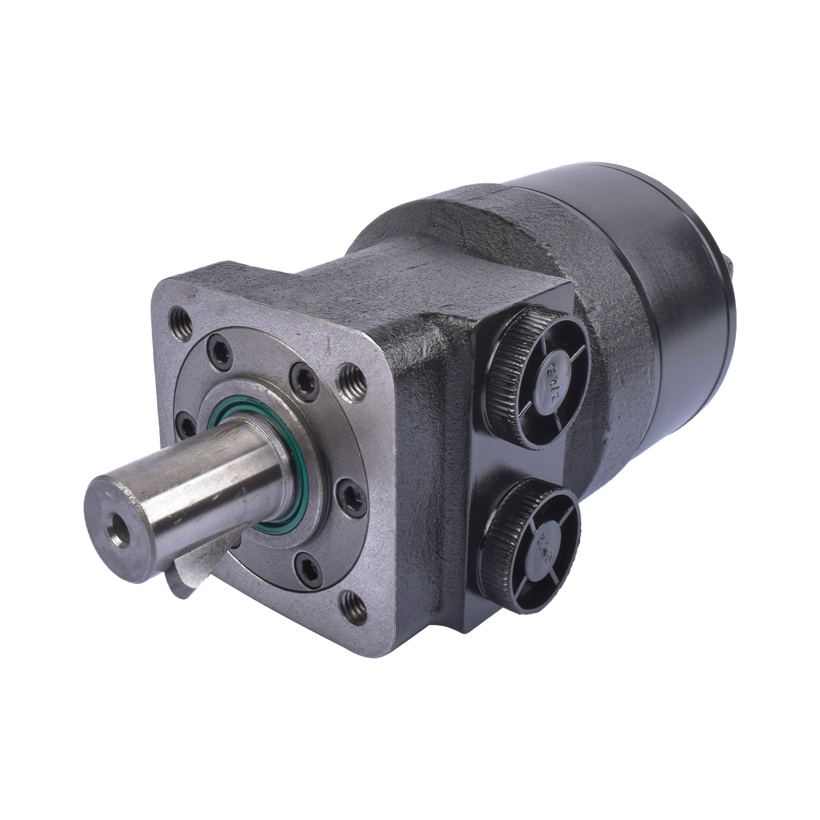 Black Hydraulic Motor for Eaton Char-Lynn H Series 4-Bolt Std 14.10 in³/r 1011006009 1011006
