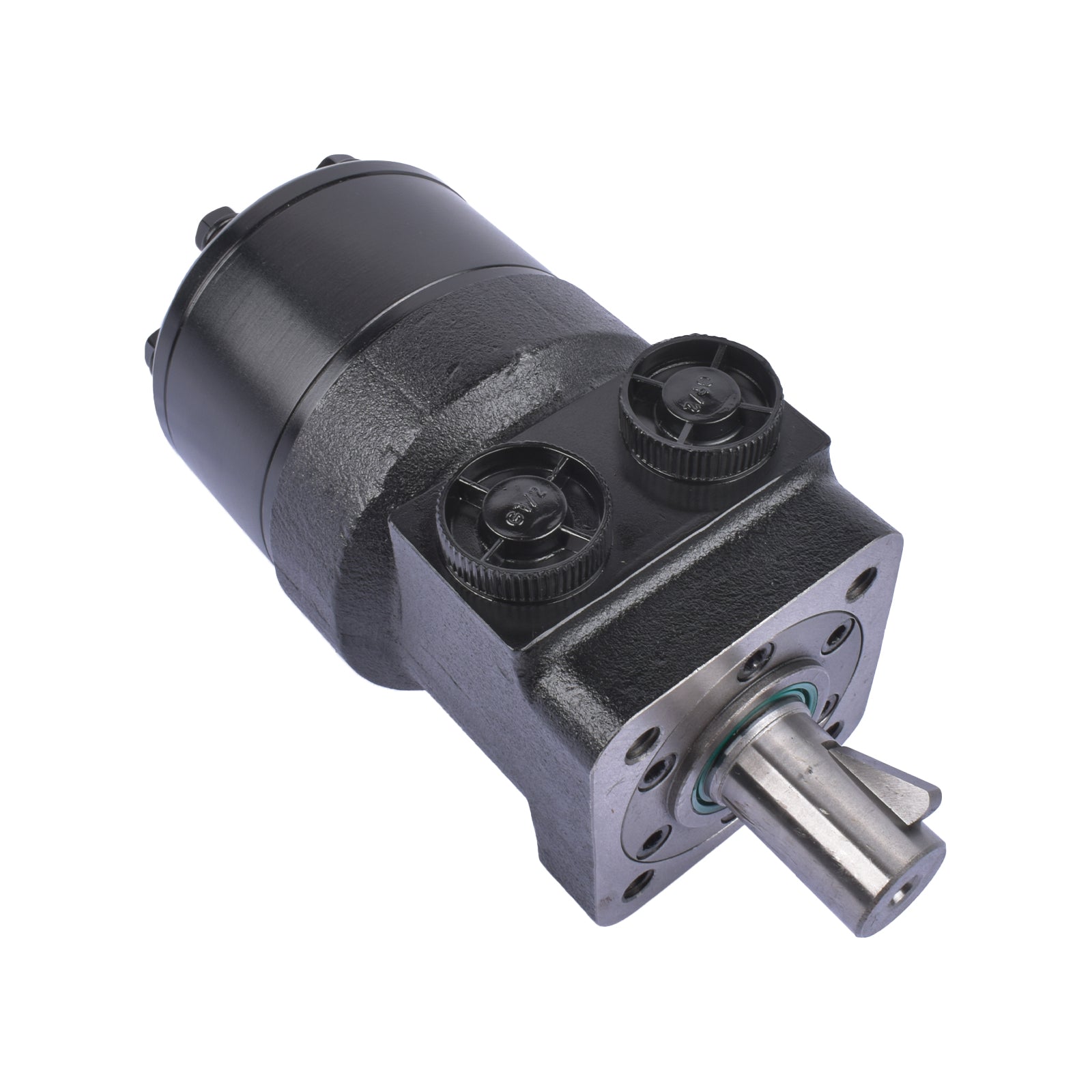 Black Hydraulic Motor for Eaton Char-Lynn H Series 4-Bolt Std 14.10 in³/r 1011006009 1011006