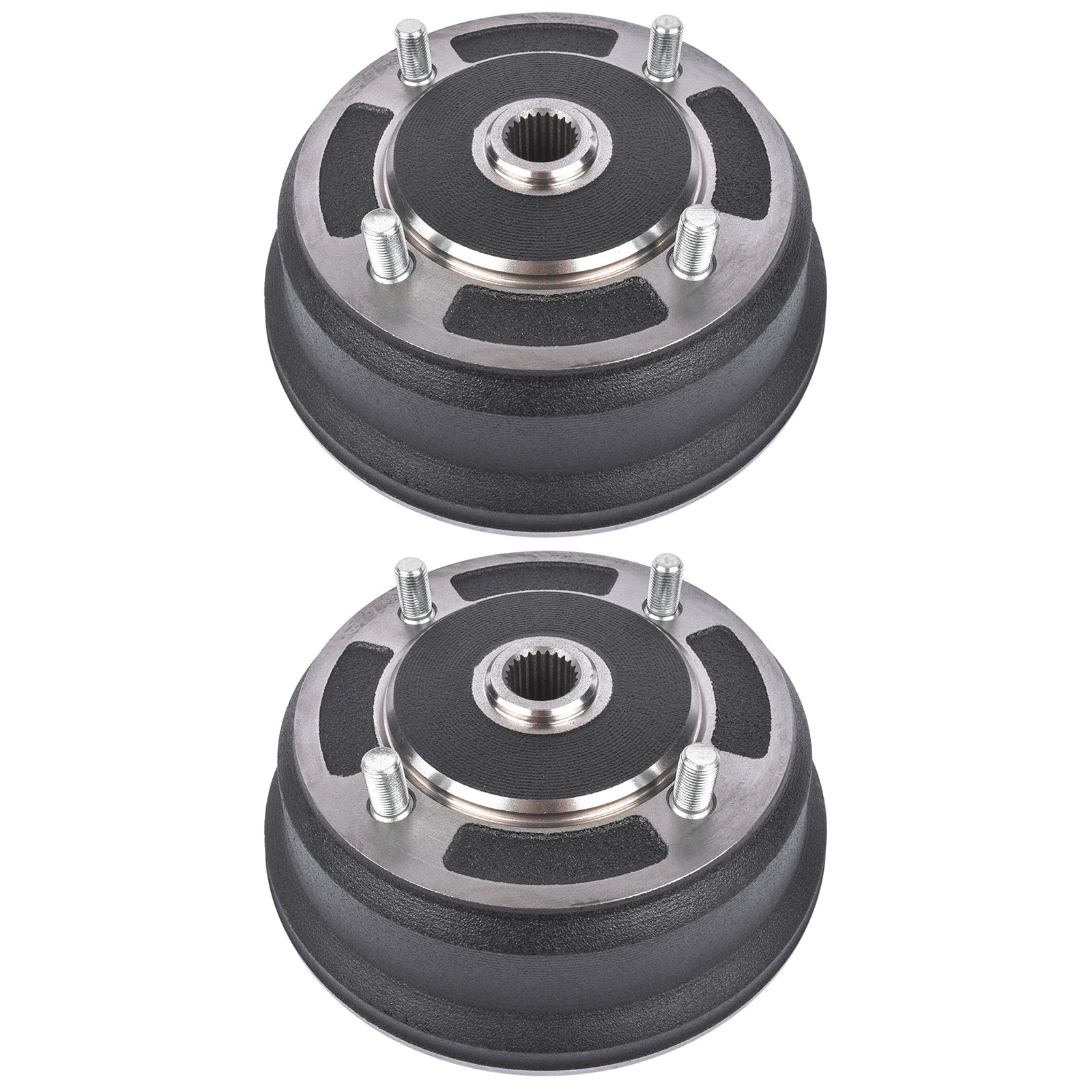 Pair For Kawasaki Mule 3000 3010 4000 4010 KAF950B 4x4 Diesel Front Brake Drums