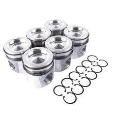Pistons & Rings Kit For Dodge Ram 2500 3500 5.9L Cummins 24V 2004-2006 3966678 3970192 4089669