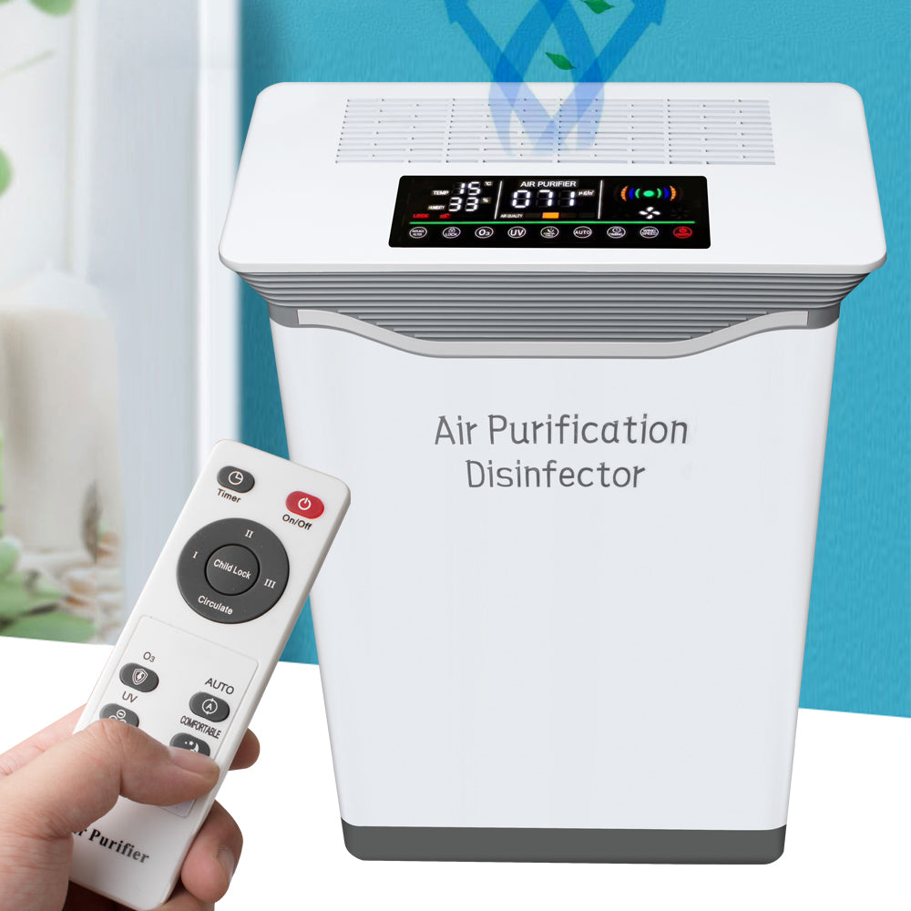 LCD Display 5 Stages Air Purifier Cleaner with Ultraviolet O3 Sterilize Function Filtration System