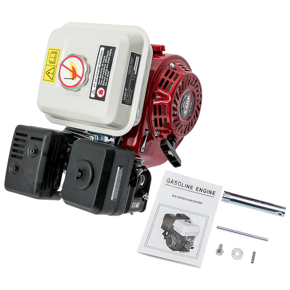 Pullstart Gasoline Engine 5.5HP 168cc Air Cooled 4 Stroke OHV Single Cylinder For Honda GX160 168F