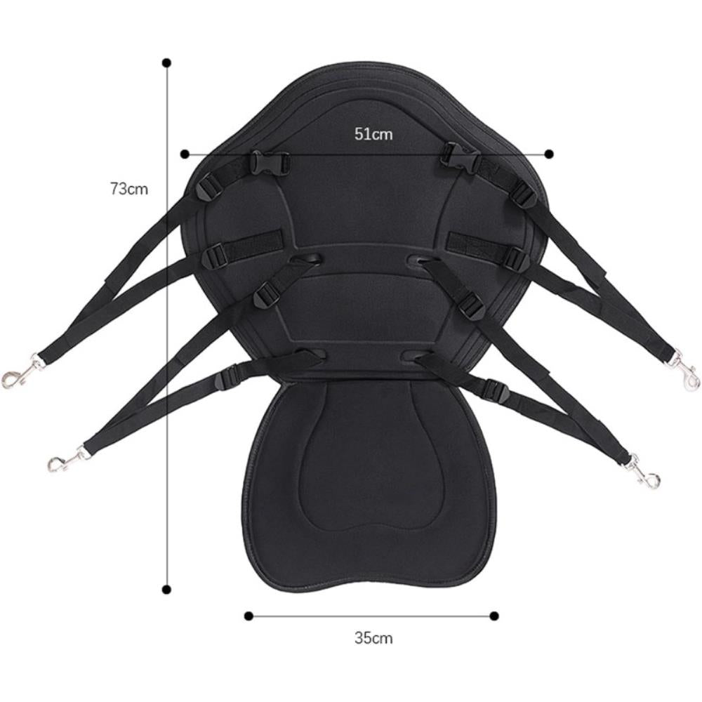 Adjustable High Backrest Boat Seat Cushioned Fishing Seat for Kayaking