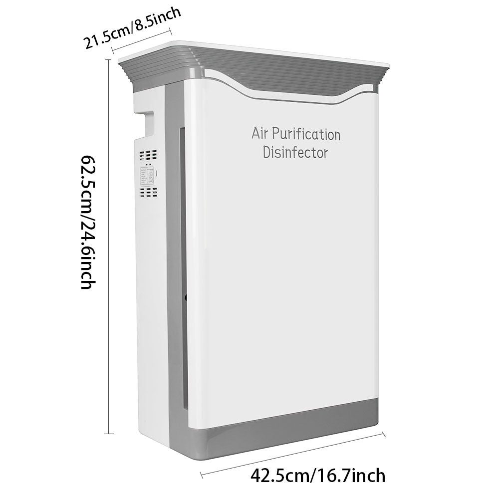 LCD Display 5 Stages Air Purifier Cleaner with Ultraviolet O3 Sterilize Function Filtration System