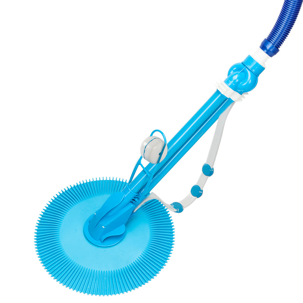 Auto Swimming Pool Cleaner with 10pcs Durable Hose Blue