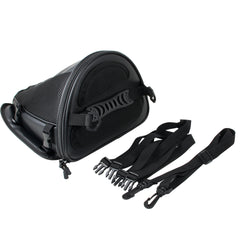 Waterproof PU Leather Motorcycle Tail Bag Bike Back Seat Luggage