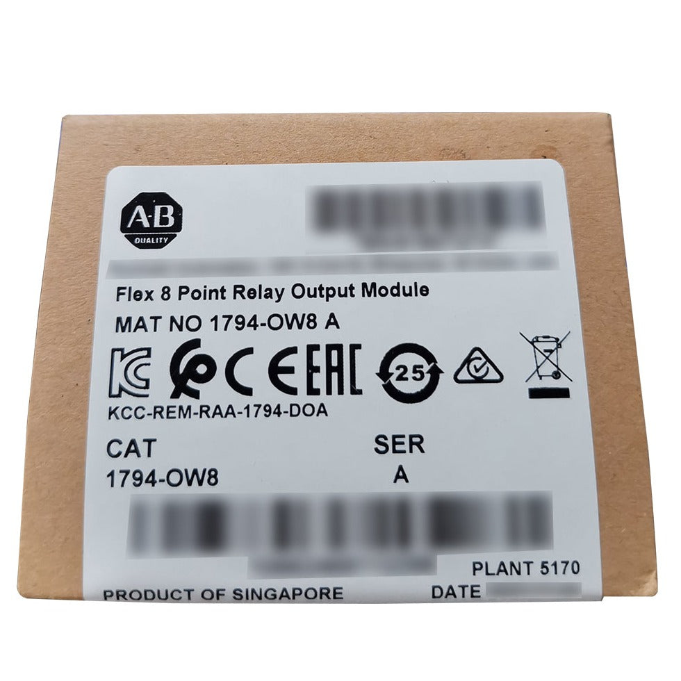 New Allen Bradley 1794-OW8 /A Flex 8 Point Relay Output Module Factory Sealed