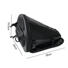 Waterproof PU Leather Motorcycle Tail Bag Bike Back Seat Luggage