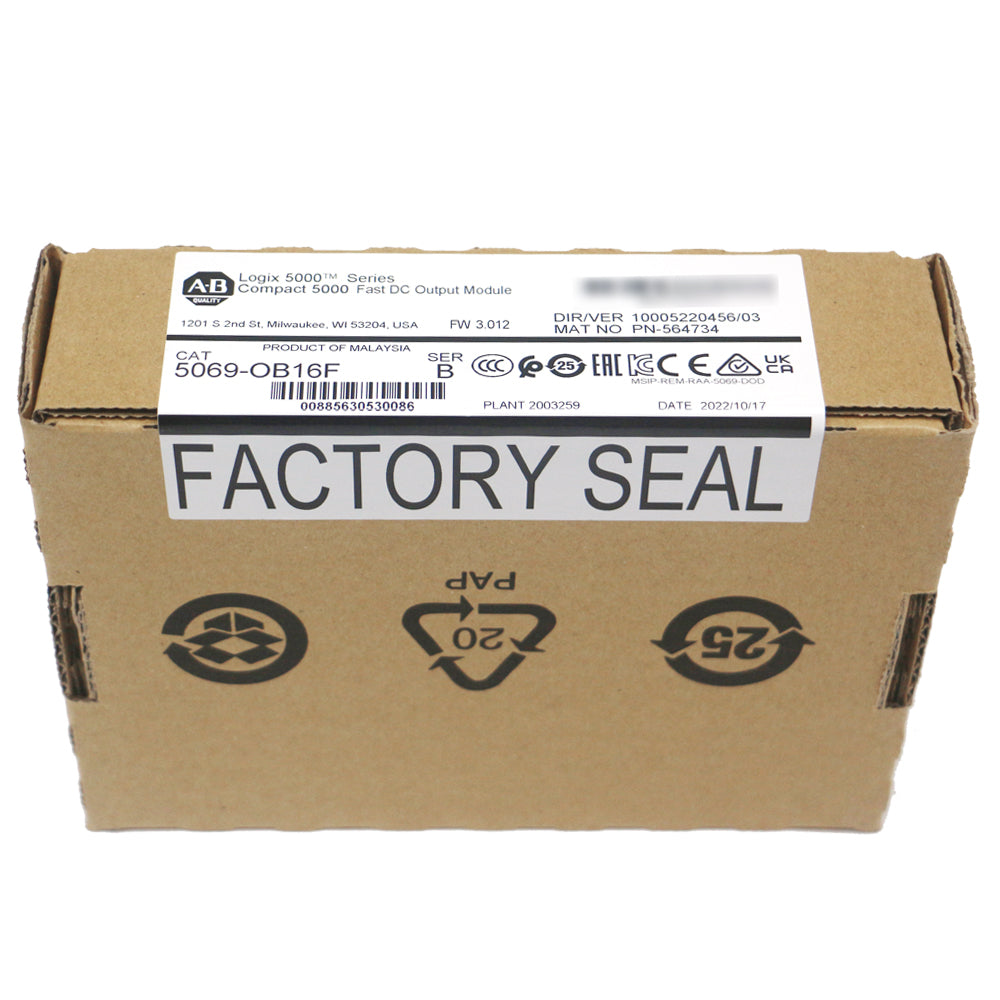 New Factory Sealed Allen Bradley 5069-OB16F SER A Compactlogix Output Module