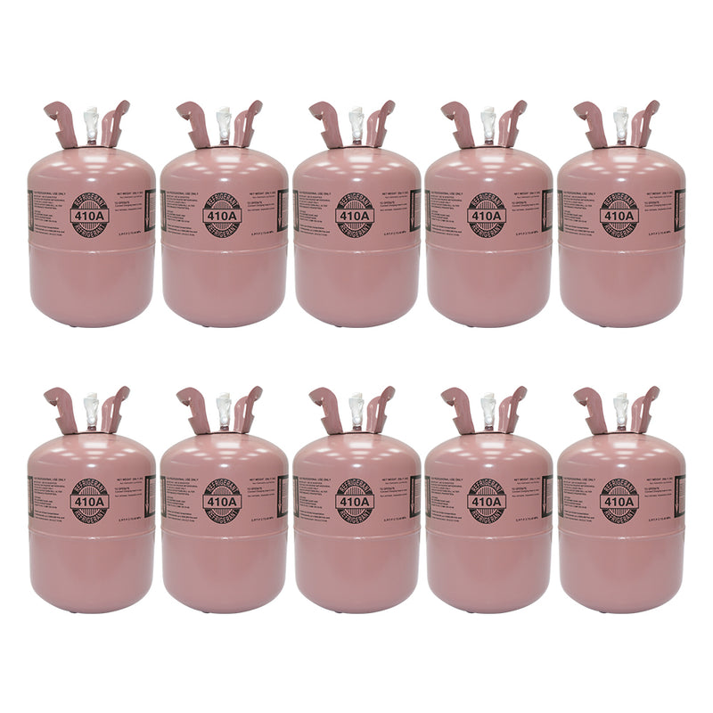 (In Stock) 10 Cylinders R410A Refrigerant 25Lb for Air Conditioners (10 Cylinders $279/ea.)