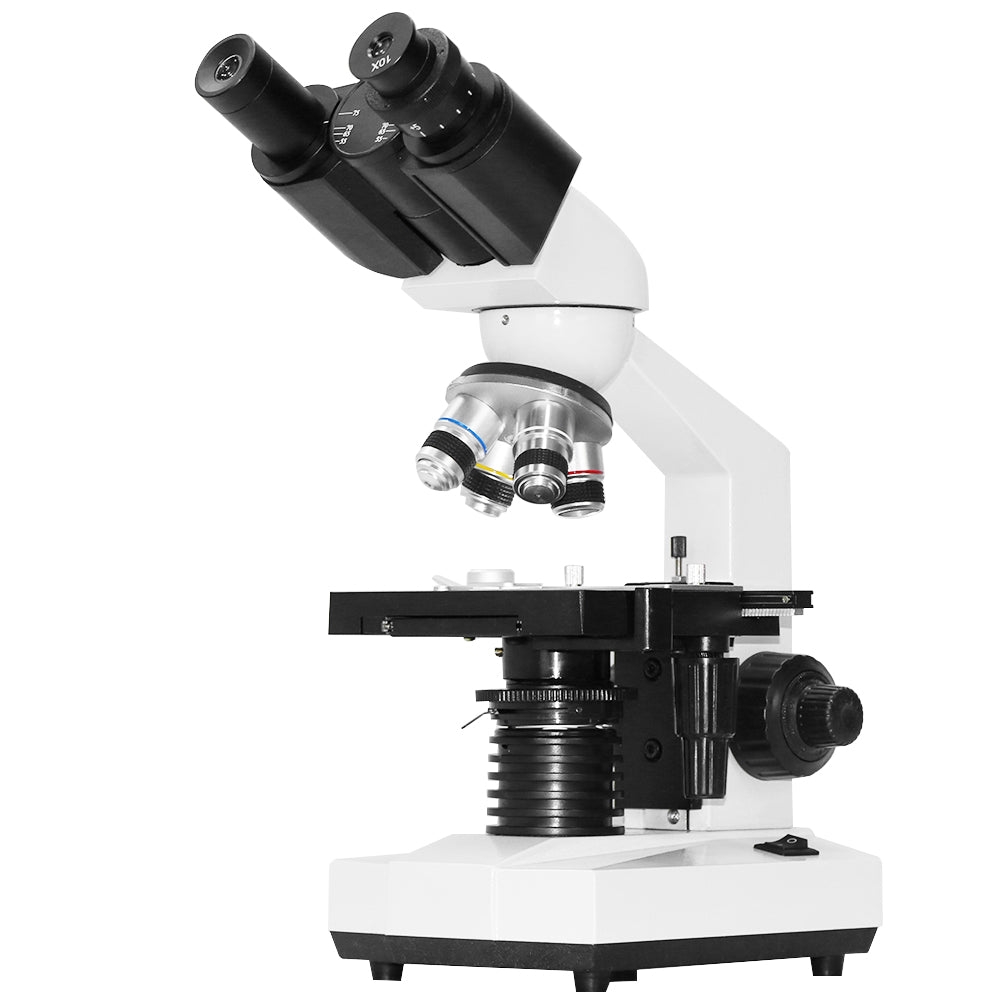 40X-2500X Binocular Microscope Compound Microscope Lab Microscope WF10X & WF 25X Eyepieces