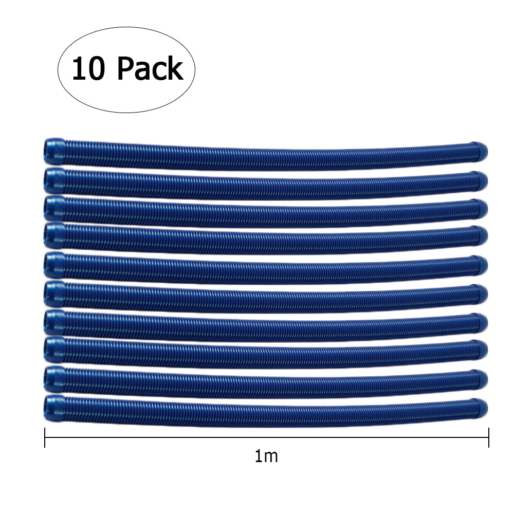 Auto Swimming Pool Cleaner with 10pcs Durable Hose Blue