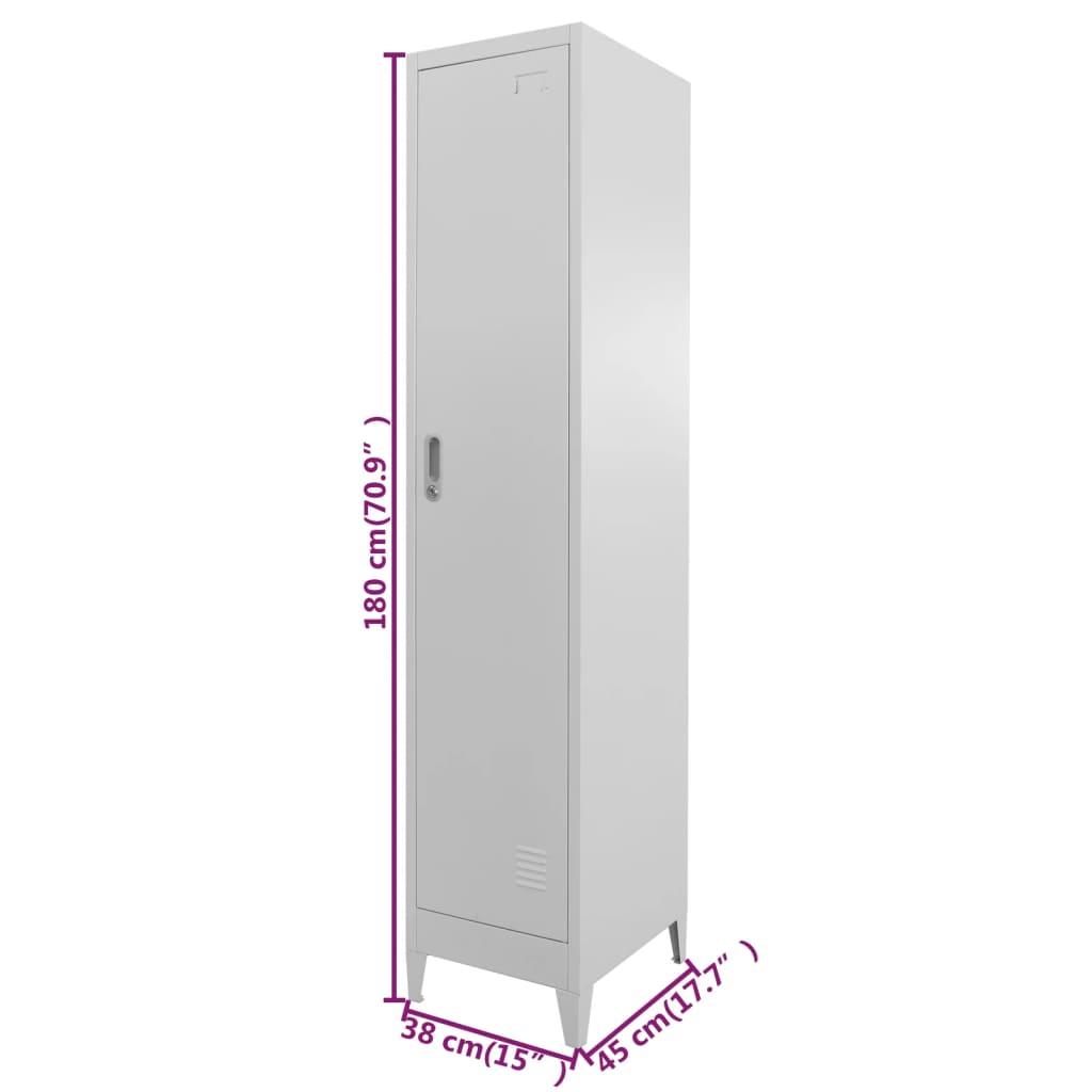 Locker Cabinet 15x17.7x70.9 Storage Solution
