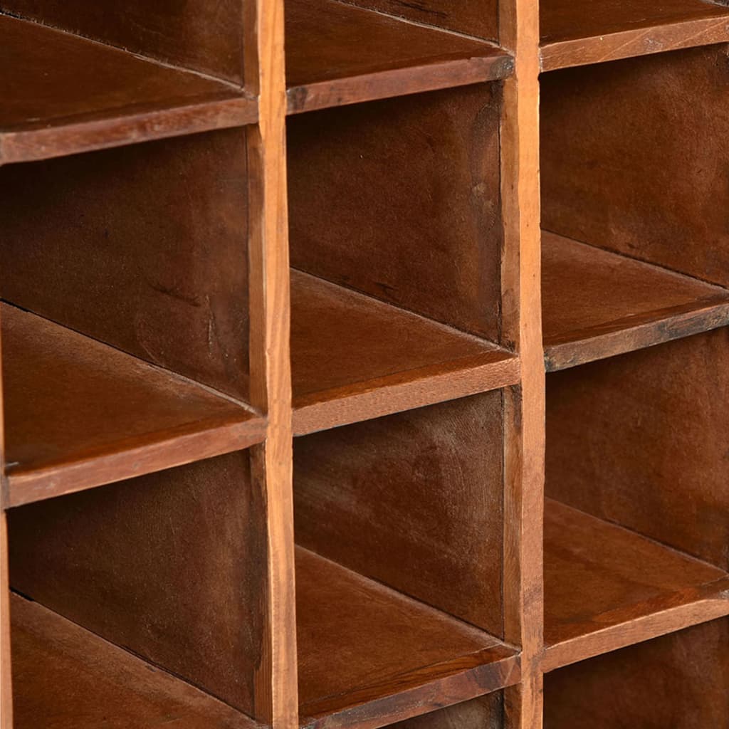 Solid Reclaimed Wood Wine Rack Holds 16 Bottles
