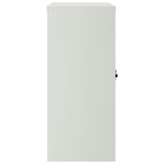 Office Cabinet with 2 Doors Gray 35.4 Steel