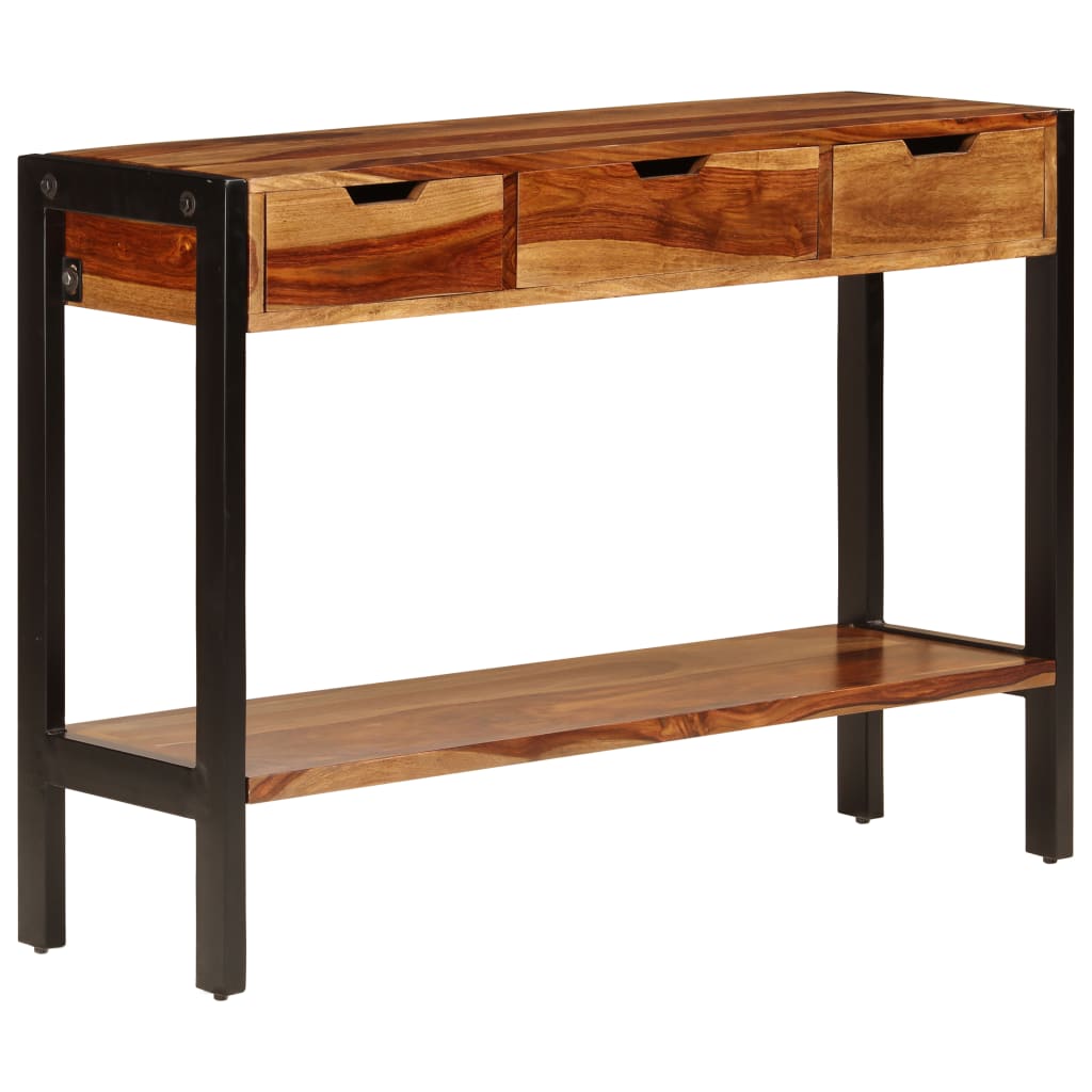 Sideboard with 3 Drawers 43.3x13.8x29.5 Solid Sheesham Wood