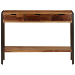 Sideboard with 3 Drawers 43.3x13.8x29.5 Solid Sheesham Wood