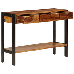 Sideboard with 3 Drawers 43.3x13.8x29.5 Solid Sheesham Wood