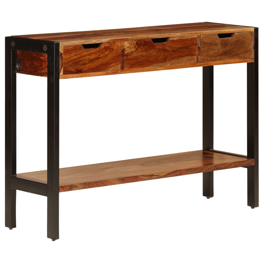 Sideboard with 3 Drawers 43.3x13.8x29.5 Solid Sheesham Wood