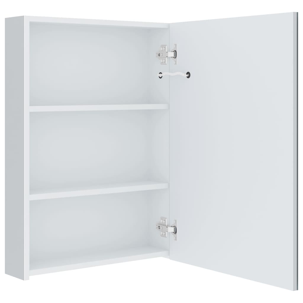 LED-Illuminated Bathroom Mirror Cabinet 19.7x5.1x27.6