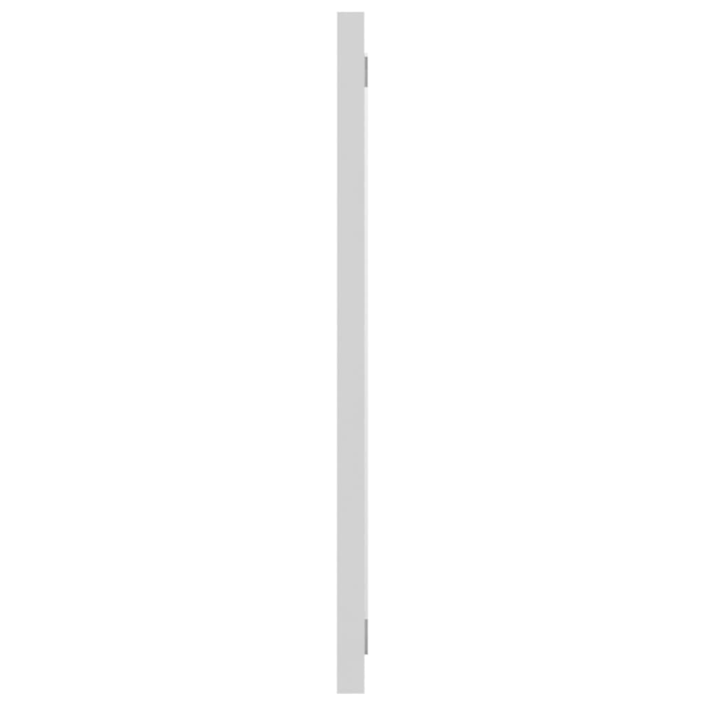 White Bathroom Mirror 35.4x0.6x14.6 Engineered Wood
