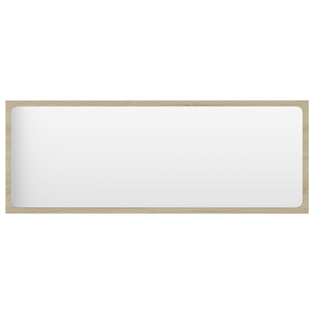 Sonoma Oak Engineered Wood Bathroom Mirror 39.4x0.6x14.6