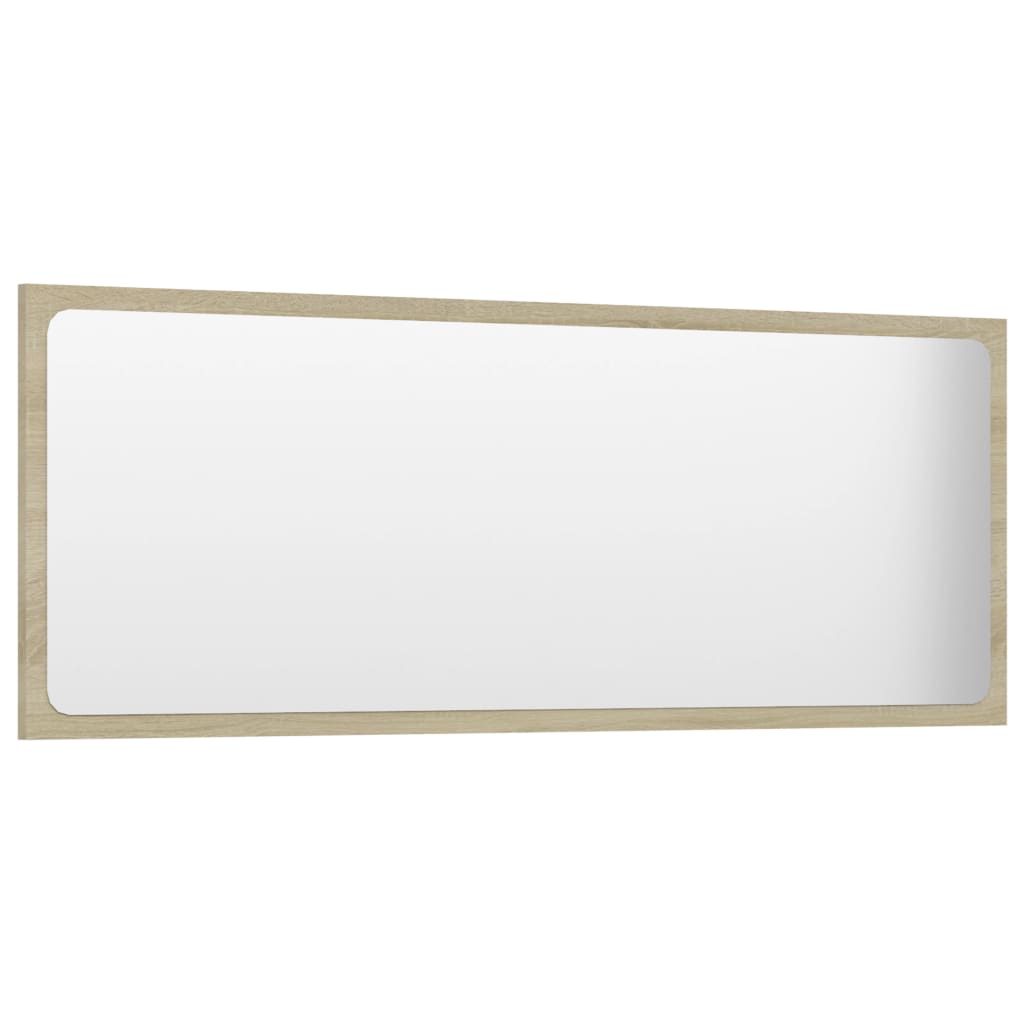 Sonoma Oak Engineered Wood Bathroom Mirror 39.4x0.6x14.6