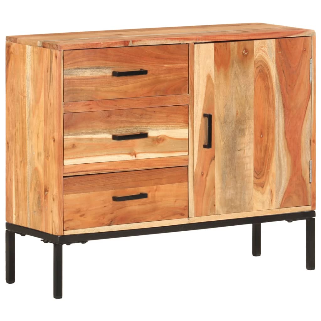 Sideboard 34.6x11.8x28.7 Solid Acacia Wood