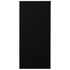 Steel Sliding Door Cabinet Black 35.4x15.7x35.4