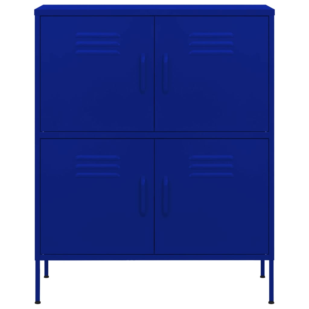 Steel Storage Cabinet Navy Blue 31.5x13.8x40 inches