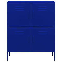 Steel Storage Cabinet Navy Blue 31.5x13.8x40 inches