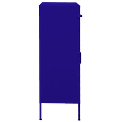 Storage Cabinet Navy Blue 31.5x13.8x40 Steel